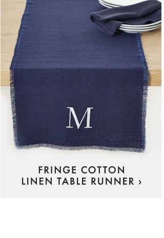 FRINGE COTTON LINEN TABLE RUNNER ›