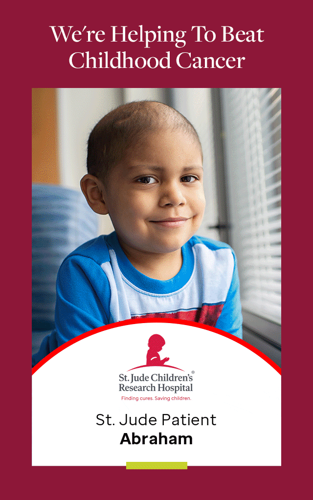 We’re Helping To Beat Childhood Cancer - St. Jude Patient: Abraham - Charlotte - Max - Mikayla