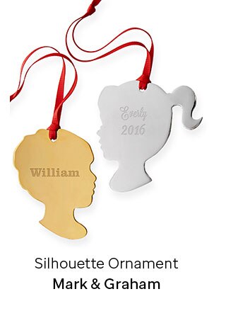 Silhouette Ornament - Mark & Graham