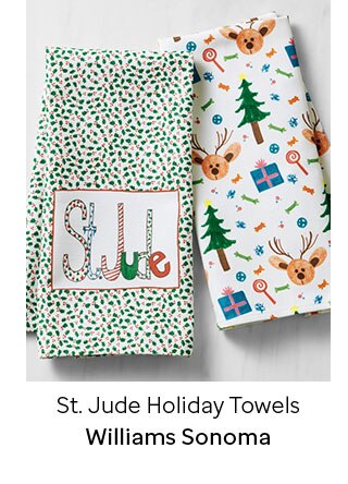 St. Jude Holiday Towels - Williams Sonoma