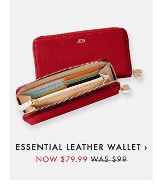 ESSENTIAL LEATHER WALLET › NOW $79.99 - WAS $99