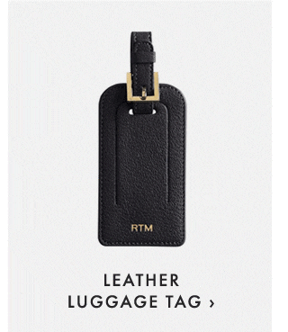 LEATHER LUGGAGE TAG ›