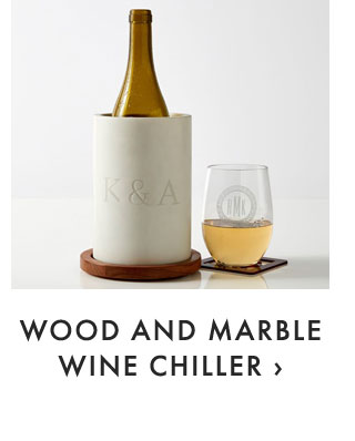 WOOD AND MARBLE WINE CHILLER ›