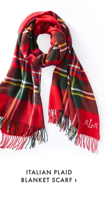 ITALIAN PLAID BLANKET SCARF ›