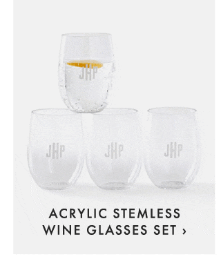 ACRYLIC STEMLESS WINE GLASSES SET ›