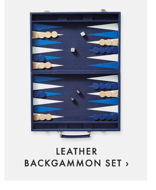 LEATHER BACKGAMMON SET ›