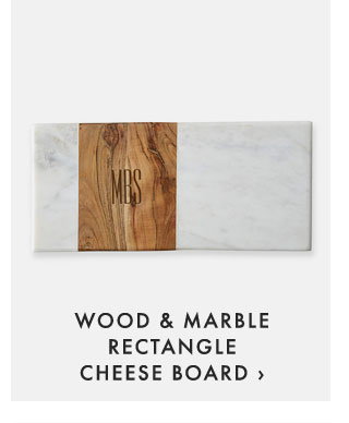WOOD & MARBLE RECTANGLE CHEESE BOARD ›