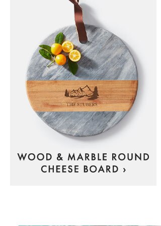WOOD & MARBLE ROUND CHEESE BOARD ›