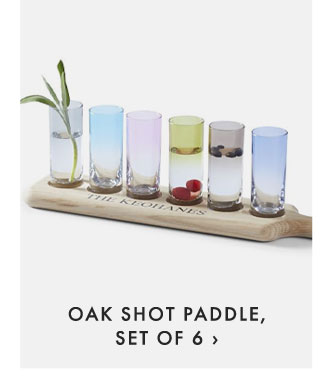 OAK SHOT PADDLE, SET OF 6 ›