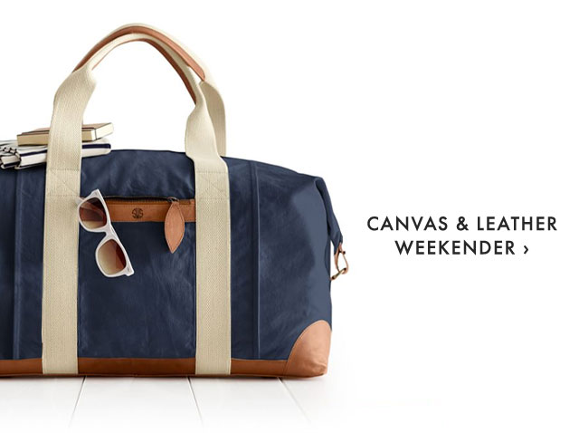 CANVAS & LEATHER WEEKENDER ›