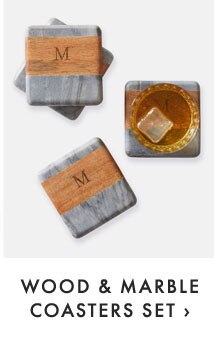 WOOD & MARBLE COASTERS SET ›