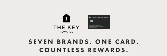 THE KEY REWARDS - SEVEN BRANDS. ONE CARD. COUNTLESS REWARDS. THE KEY SEVEN BRANDS. ONE CARD. COUNTLESS REWARDS. 