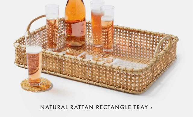 NATURAL RATTAN RECTANGLE TRAY ›