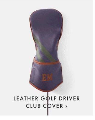 LEATHER GOLF DRIVER CLUB COVER ›