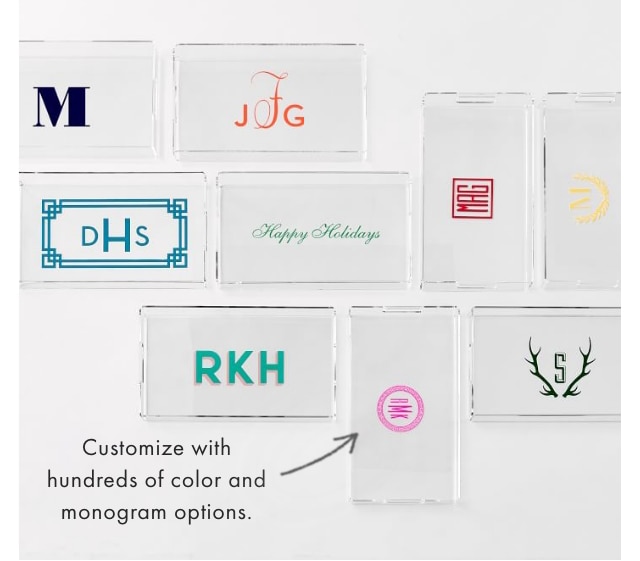 Customize with hundreds of color and monogram options.