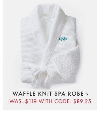 WAFFLE KNIT SPA ROBE › WAS: $119 - WITH CODE: $89.25
