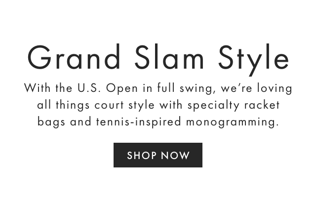 From specialty racket bags to printed tennis totes, our new sport-inspired gifts serve major style.