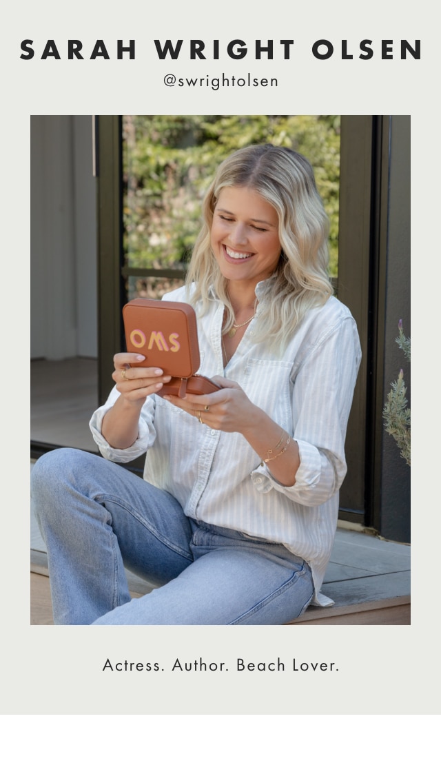 SARAH WRIGHT OLSEN - @swrightolsen - Actress. Author. Beach Lover.