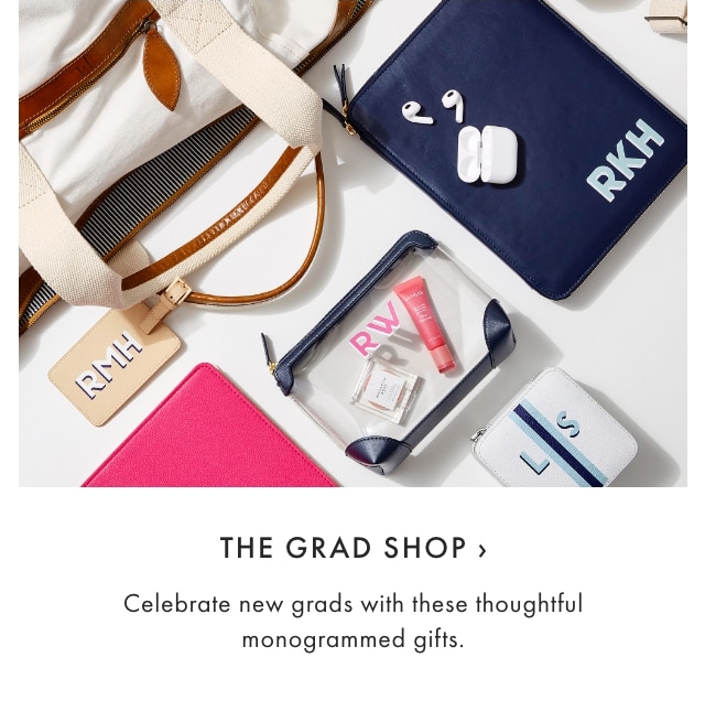 THE GRAD SHOP › Celebrate new grads with these thoughtful monogrammed gifts.