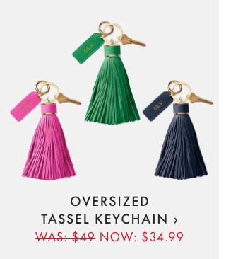 OVERSIZED TASSEL KEYCHAIN › - WAS: $49 NOW: $34.99