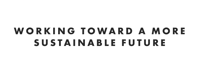 WORKING TOWARD A MORE SUSTAINABLE FUTURE