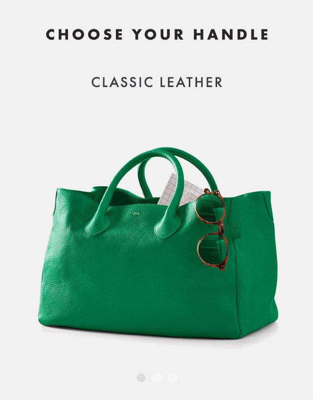 CHOOSE YOUR HANDLE: CLASSIC LEATHER - GENUINE BAMBOO - POLISHED TORTOISE SHELL