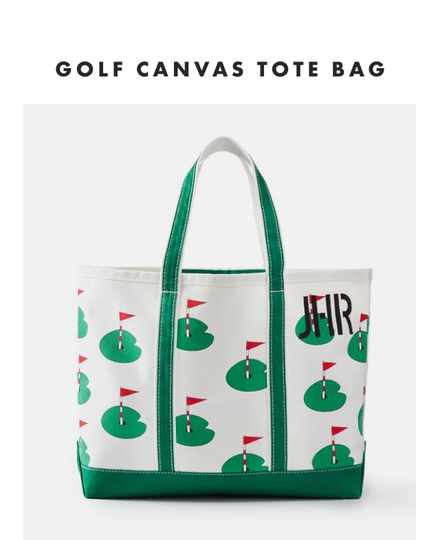 GOLF CANVAS TOTE BAG