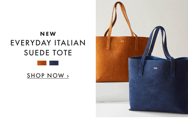 NEW EVERYDAY ITALIAN SUEDE TOTE - SHOP NOW ›