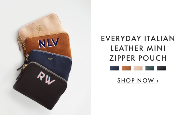 EVERYDAY ITALIAN LEATHER MINI ZIPPER POUCH - SHOP NOW ›