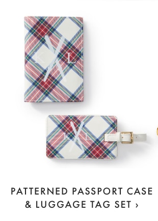 PATTERNED PASSPORT CASE & LUGGAGE TAG SET ›
