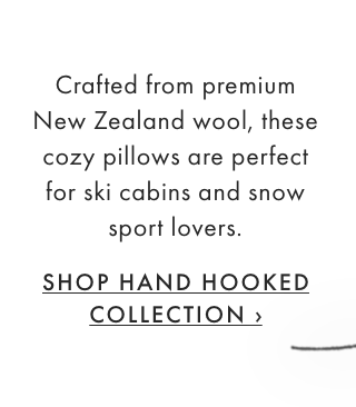 Crafted from premium New Zealand wool, these cozy pillows are perfect for ski cabins and snow sport lovers.