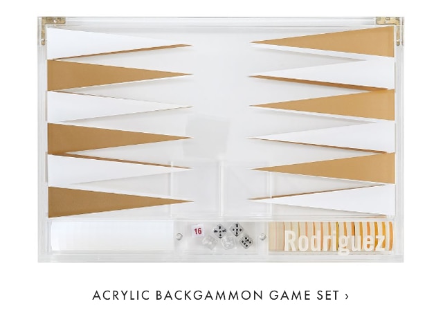ACRYLIC BACKGAMMON GAME SET ›