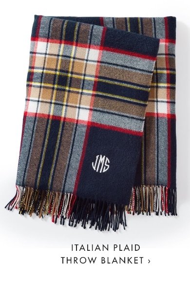 ITALIAN PLAID THROW BLANKET ›