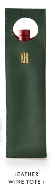 LEATHER WINE TOTE ›