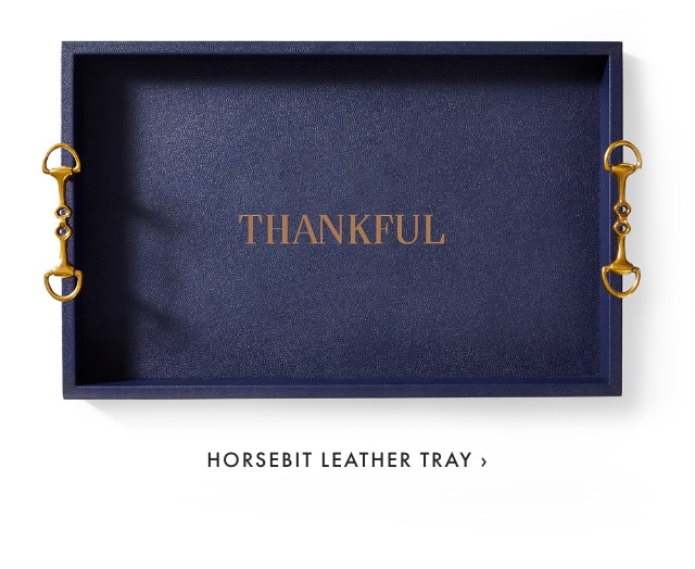 HORSEBIT LEATHER TRAY ›
