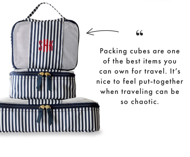 Packing cubes are one of the best items you can own for travel. It’s nice to feel put-together when traveling can be so chaotic.