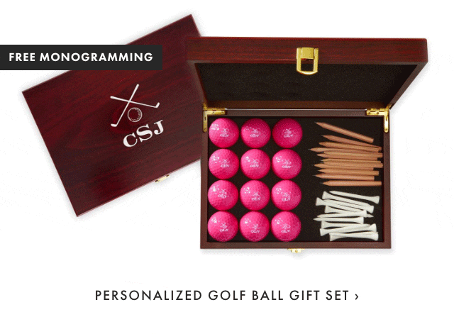 PERSONALIZED GOLF BALL GIFT SET ›