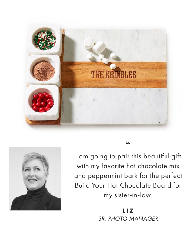 Build Your Hot Chocolate Board - Liz, Sr. Photo Manager