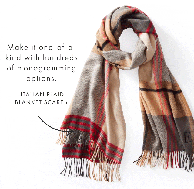 ITALIAN PLAID BLANKET SCARF