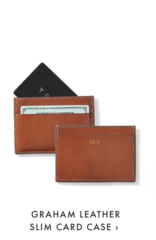 GRAHAM LEATHER SLIM CARD CASE