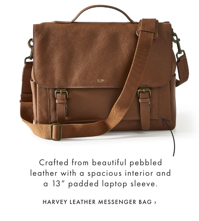 HARVEY LEATHER MESSENGER BAG