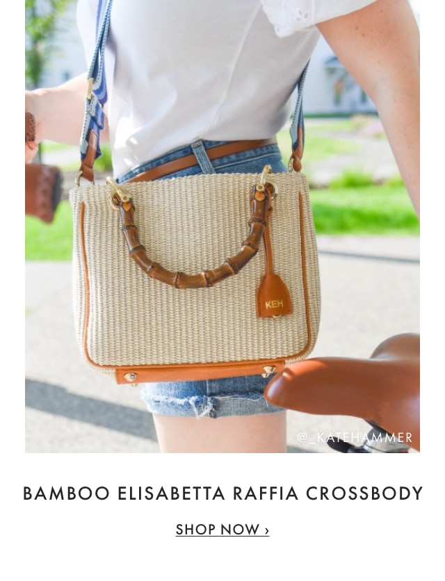 NEW COLORS - BAMBOO ELISABETTA RAFFIA CROSSBODY - SHOP NOW &rsaquo;