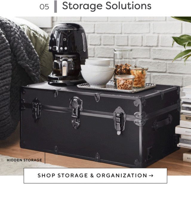 05. Storage Solutions - SHOP STORAGE & ORGANIZATION →