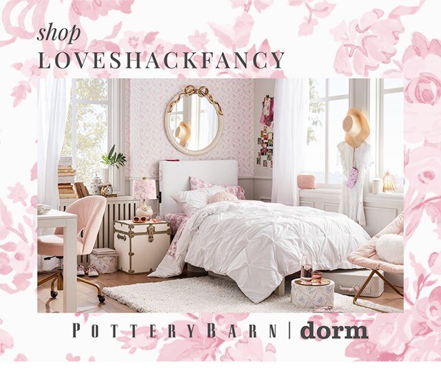 shop LOVESHACKFANCY - POTTERY BARN dorm