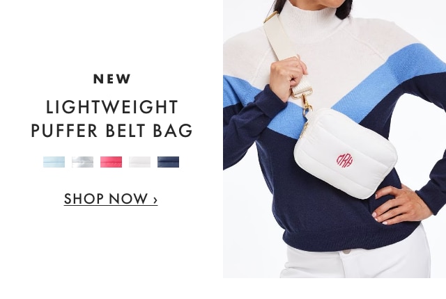 NEW - LIGHTWEIGHT PUFFER BELT BAG - SHOP NOW ›