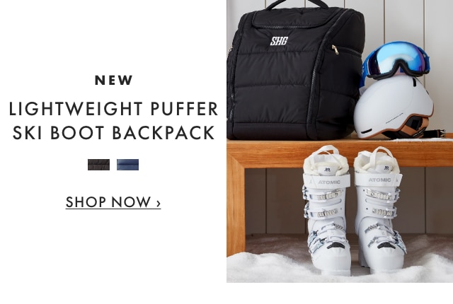 NEW - LIGHTWEIGHT PUFFER SKI BOOT BACKPACK - SHOP NOW ›