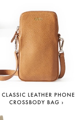 CLASSIC LEATHER PHONE CROSSBODY BAG ›
