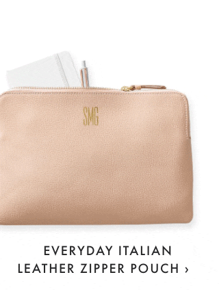 EVERYDAY ITALIAN LEATHER ZIPPER POUCH ›