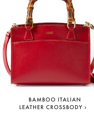 BAMBOO ITALIAN LEATHER CROSSBODY ›