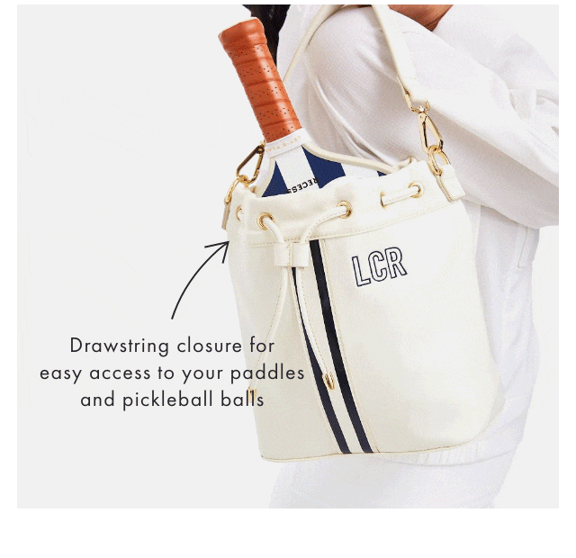 Drawstring closure for easy access to your paddles and pickleball balls
